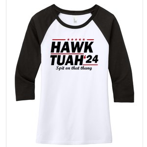 Hawk Tuah Spit On That Thang Trending Women's Tri-Blend 3/4-Sleeve Raglan Shirt