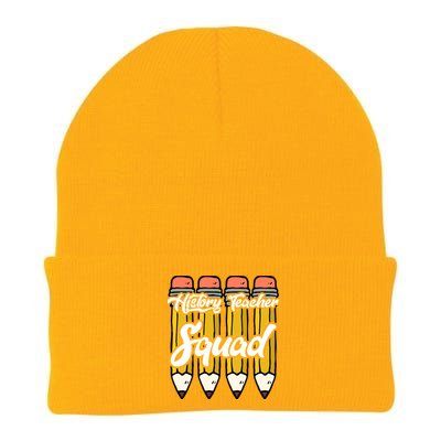 History Teacher Squad Team Funny Gift Knit Cap Winter Beanie