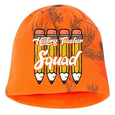 History Teacher Squad Team Funny Gift Kati - Camo Knit Beanie