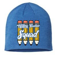 History Teacher Squad Team Funny Gift Sustainable Beanie