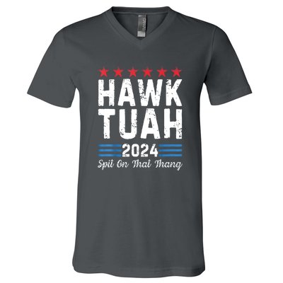 Hawk Tush Spit On That Thang 4th Of July Viral Election Parody Gift V-Neck T-Shirt