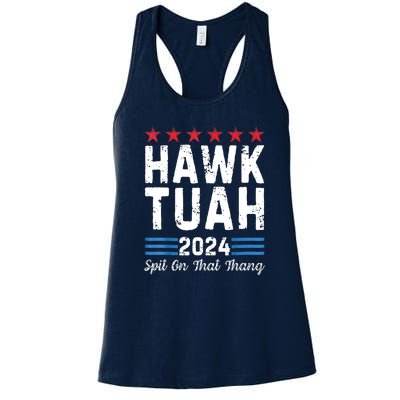 Hawk Tush Spit On That Thang 4th Of July Viral Election Parody Gift Women's Racerback Tank