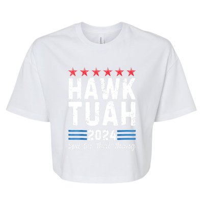 Hawk Tush Spit On That Thang 4th Of July Viral Election Parody Gift Bella+Canvas Jersey Crop Tee