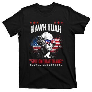 Hawk Tush Spit On That Thing 4th Of July Vinatge American Flag Gift T-Shirt