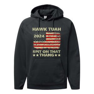 Hawk Tush Spit On That Thing Presidential Candidate Parody Performance Fleece Hoodie