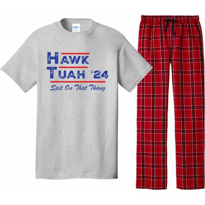 Hawk Tuah Spit Funny Humor Saying Pajama Set