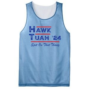 Hawk Tuah Spit Funny Humor Saying Mesh Reversible Basketball Jersey Tank