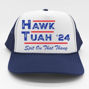 Hawk Tuah Spit Funny Humor Saying Trucker Hat