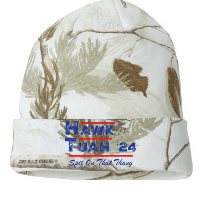 Hawk Tuah Spit Funny Humor Saying Kati Licensed 12" Camo Beanie