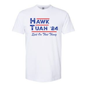 Hawk Tuah Spit Funny Humor Saying Softstyle CVC T-Shirt