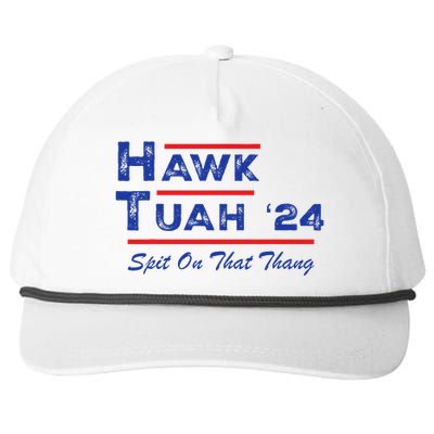 Hawk Tuah Spit Funny Humor Saying Snapback Five-Panel Rope Hat