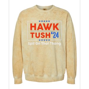 Hawk Tush Spit On That Thing Presidential Candidate Parody Colorblast Crewneck Sweatshirt