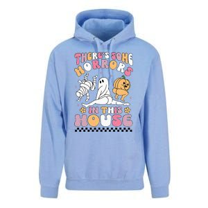 Halloween There's Some Horrors In This House Ghost Pumpkin Unisex Surf Hoodie