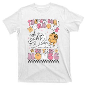 Halloween There's Some Horrors In This House Ghost Pumpkin T-Shirt