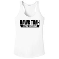 Hawk Tuah Spit On That Thang Funny Meme Ladies PosiCharge Competitor Racerback Tank