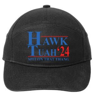 Hawk Tuah Spit On That Thang Funny 7-Panel Snapback Hat