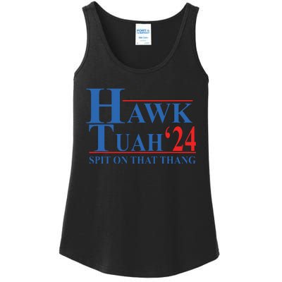 Hawk Tuah Spit On That Thang Funny Ladies Essential Tank