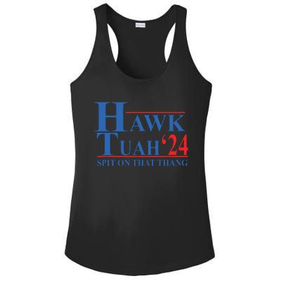 Hawk Tuah Spit On That Thang Funny Ladies PosiCharge Competitor Racerback Tank