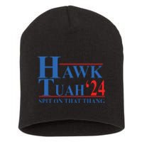 Hawk Tuah Spit On That Thang Funny Short Acrylic Beanie