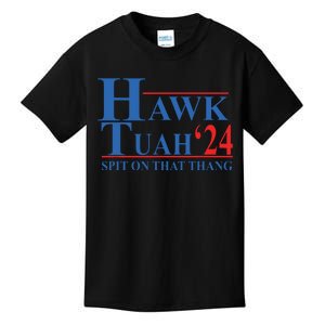 Hawk Tuah Spit On That Thang Funny Kids T-Shirt