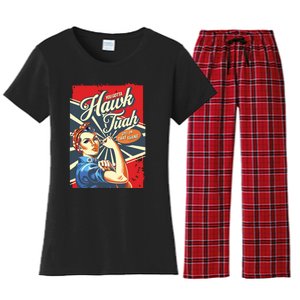 Hawk Tush Spit On That Thang Viral Election President 2024 Women's Flannel Pajama Set