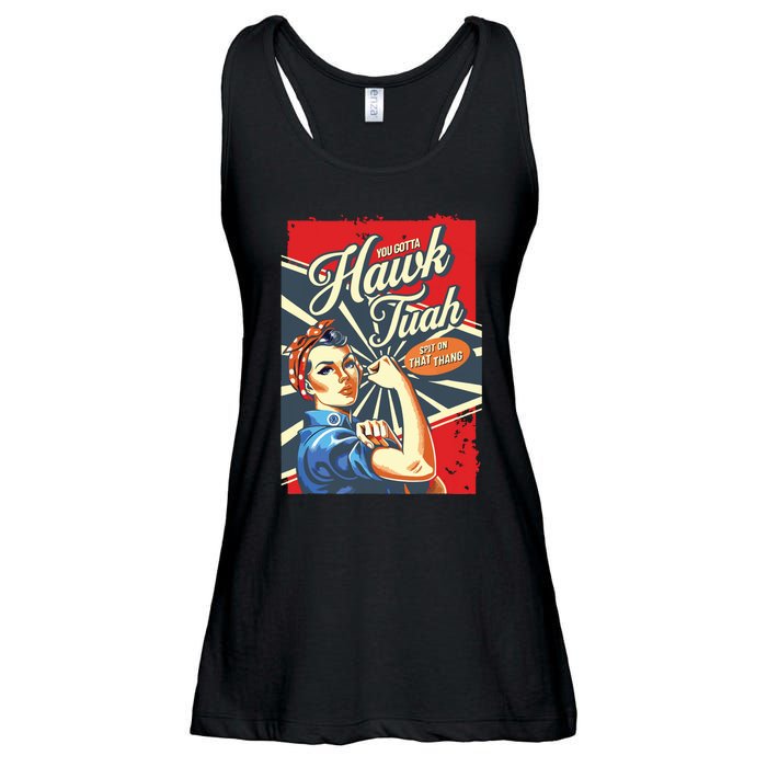 Hawk Tush Spit On That Thang Viral Election President 2024 Ladies Essential Flowy Tank