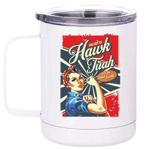 Hawk Tush Spit On That Thang Viral Election President 2024 12 oz Stainless Steel Tumbler Cup