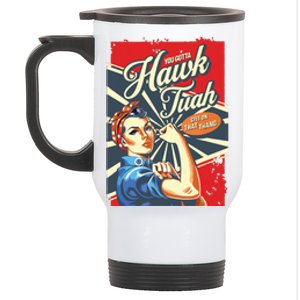 Hawk Tush Spit On That Thang Viral Election President 2024 Stainless Steel Travel Mug