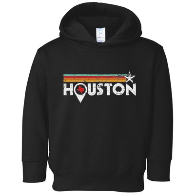 Houston Texas Strong Vintage Stripes Cool Gift Toddler Hoodie