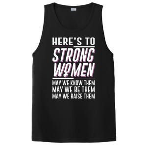 Here's To Strong Women Celebrate International Women's Day PosiCharge Competitor Tank