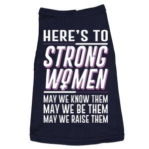 Here's To Strong Women Celebrate International Women's Day Doggie Tank