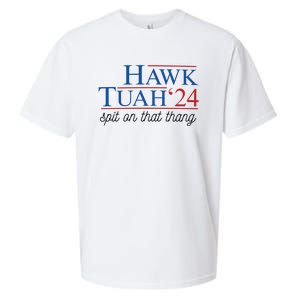 Hawk Tuah Spit On That Thang Sueded Cloud Jersey T-Shirt