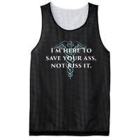 Here To Save Your Ass Not Kiss It Nurse Rn Mesh Reversible Basketball Jersey Tank