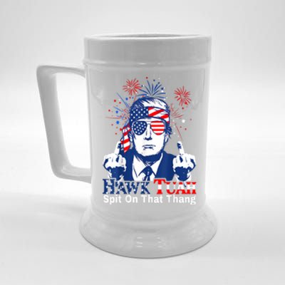 Hawk Tush Spit On That Thing 4th Of July Presidential Candidate Parody Gift Beer Stein