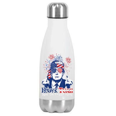 Hawk Tush Spit On That Thing 4th Of July Presidential Candidate Parody Gift Stainless Steel Insulated Water Bottle