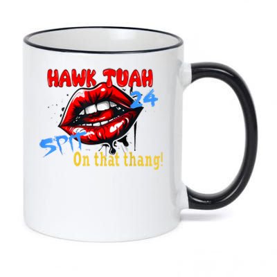 Hawk Tush Spit On That Thing Presidential Candidate Parody Gift 11oz Black Color Changing Mug