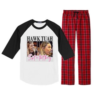 Hawk Tauh Spit On That Thang Funny Hawk Tauhmeme 2024 Raglan Sleeve Pajama Set