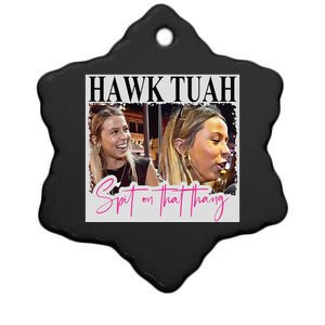 Hawk Tauh Spit On That Thang Funny Hawk Tauhmeme 2024 Ceramic Star Ornament