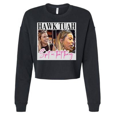 Hawk Tauh Spit On That Thang Funny Hawk Tauhmeme 2024 Cropped Pullover Crew