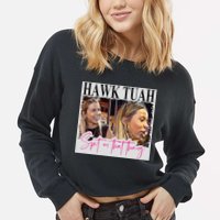 Hawk Tauh Spit On That Thang Funny Hawk Tauhmeme 2024 Cropped Pullover Crew