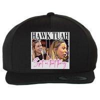 Hawk Tauh Spit On That Thang Funny Hawk Tauhmeme 2024 Wool Snapback Cap