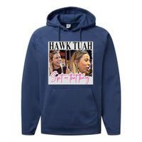 Hawk Tauh Spit On That Thang Funny Hawk Tauhmeme 2024 Performance Fleece Hoodie