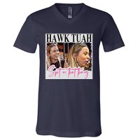 Hawk Tauh Spit On That Thang Funny Hawk Tauhmeme 2024 V-Neck T-Shirt