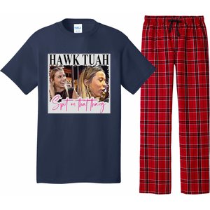 Hawk Tauh Spit On That Thang Funny Hawk Tauhmeme 2024 Pajama Set