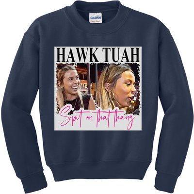 Hawk Tauh Spit On That Thang Funny Hawk Tauhmeme 2024 Kids Sweatshirt