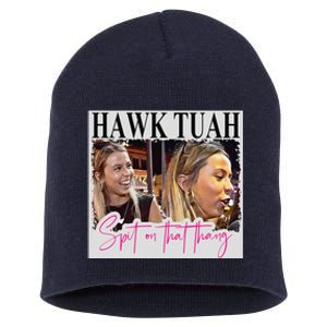 Hawk Tauh Spit On That Thang Funny Hawk Tauhmeme 2024 Short Acrylic Beanie