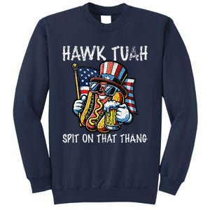 Hawk Tush Spit On That Thang Viral 4th Of July Wiener Parody Sweatshirt