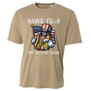 Hawk Tush Spit On That Thang Viral 4th Of July Wiener Parody Cooling Performance Crew T-Shirt