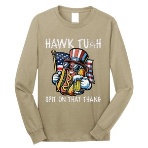 Hawk Tush Spit On That Thang Viral 4th Of July Wiener Parody Long Sleeve Shirt