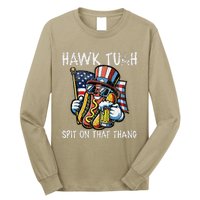 Hawk Tush Spit On That Thang Viral 4th Of July Wiener Parody Long Sleeve Shirt